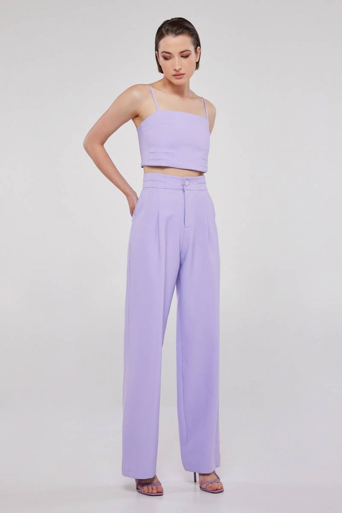 MIND MATTER CHARLOTTE TROUSERS LILAC 2023S003