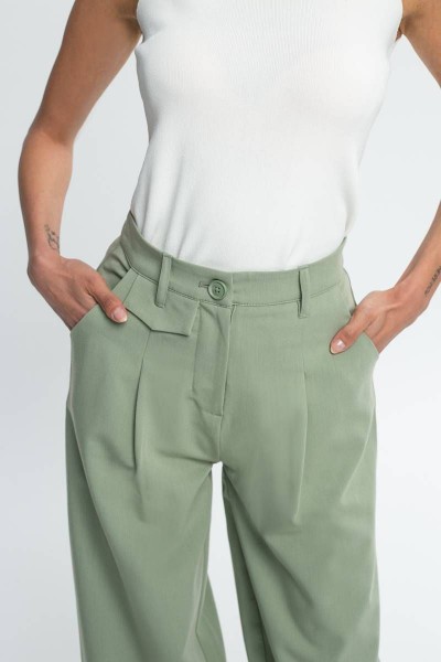 MIND MATTER CANONS TROUSERS GREEN MML24-01-03-003