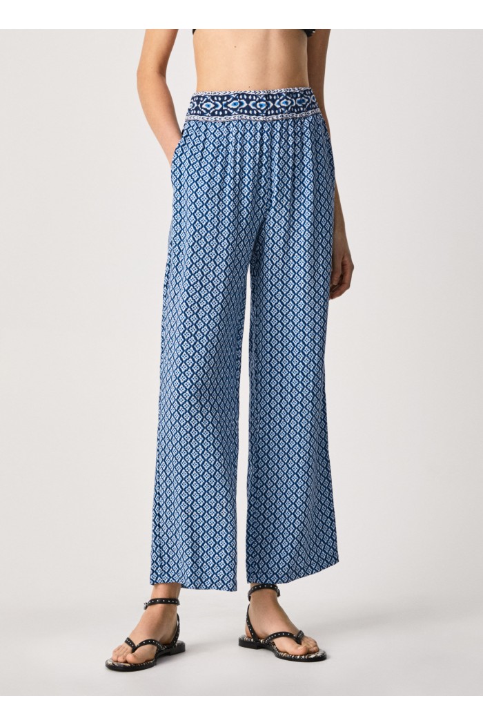 PEPE JEANS MAGGIE PRINTED TROUSERS PL211533_0AA